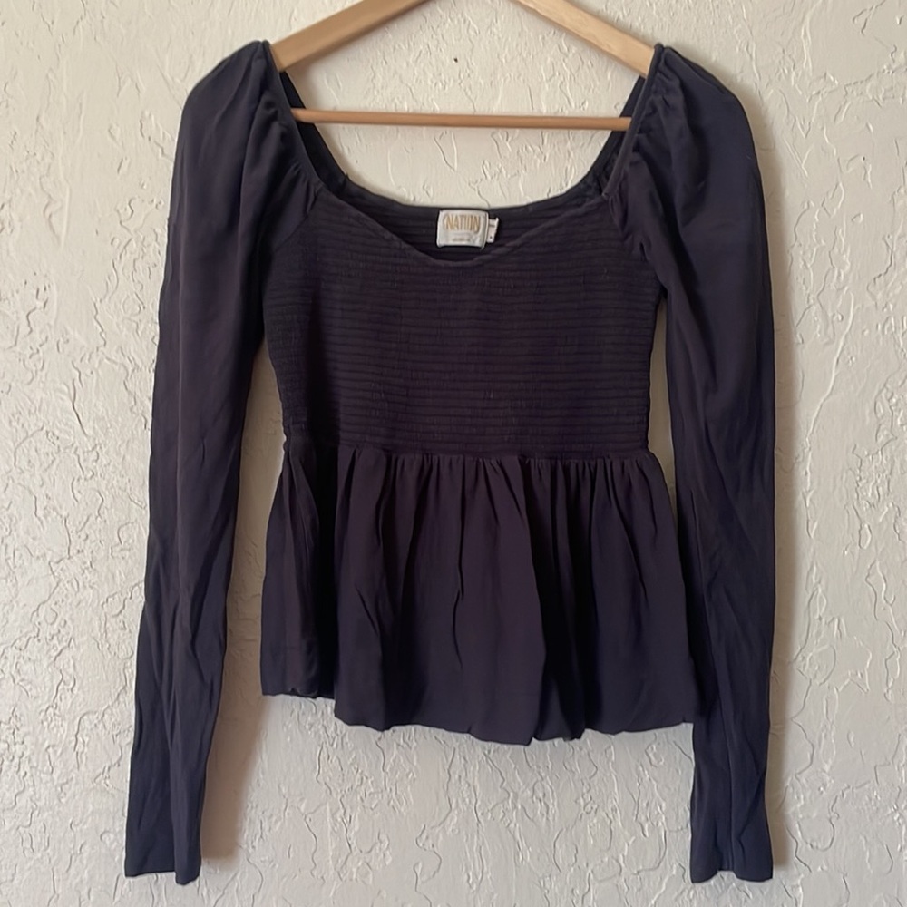 Nation LTD Zoie babydoll shirt - Picture 3 of 9